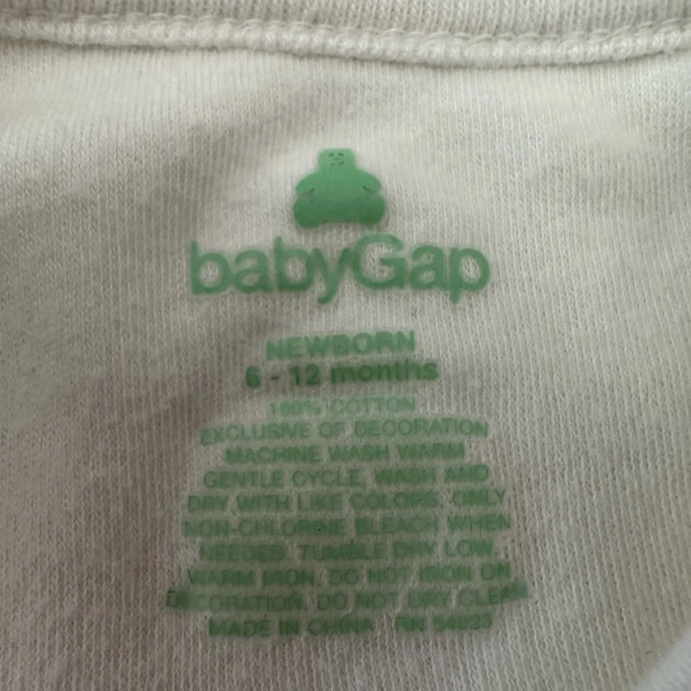 babyGap Short Sleeve Striped One-Piece for Baby in Green Yellow Size 6-12 Months